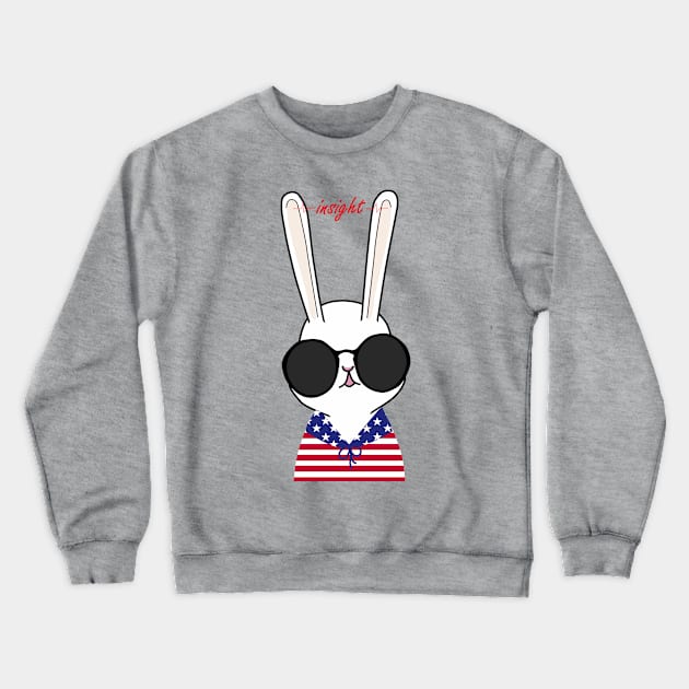 Rabbit insight Crewneck Sweatshirt by minicrocks